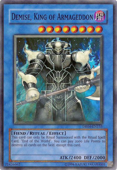 Demise, Rey del Armagedón [DR04-EN155] Súper Raro 