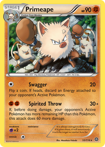 Primeape (53/114) [XY: Asedio de vapor] 