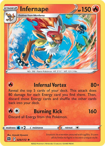 Infernape (026/172) [Espada y escudo: Estrellas brillantes] 