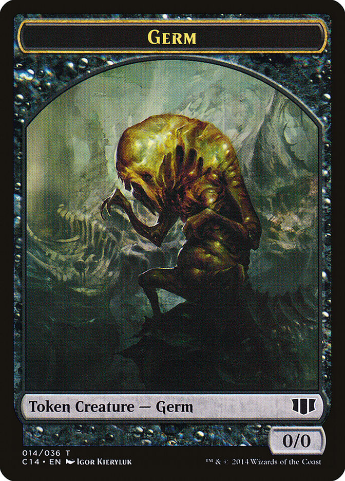 Germen // Zombi (016/036) Ficha de doble cara [Fichas Commander 2014] 