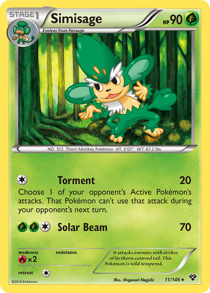 Simisage (11/146) [XY: Conjunto básico] 