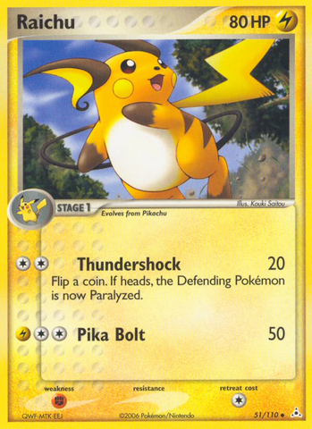 Raichu (51/110) [EX: Fantasmas de Holon] 