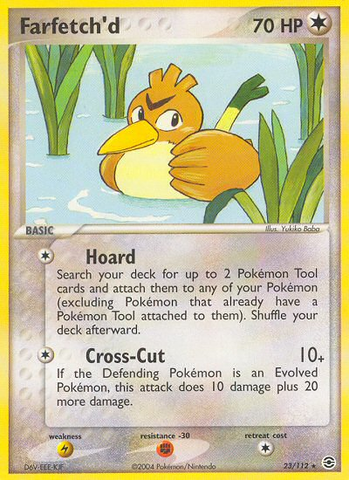Farfetch'd (23/112) [EX: Rojo fuego y verde hoja] 