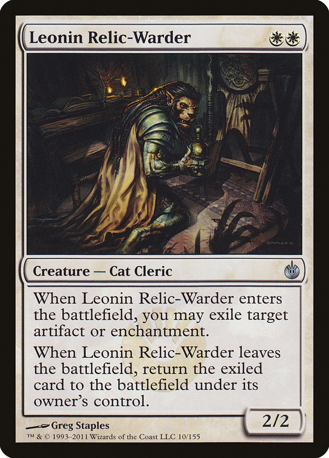Guardián de reliquias leonino [Mirrodin asediado] 