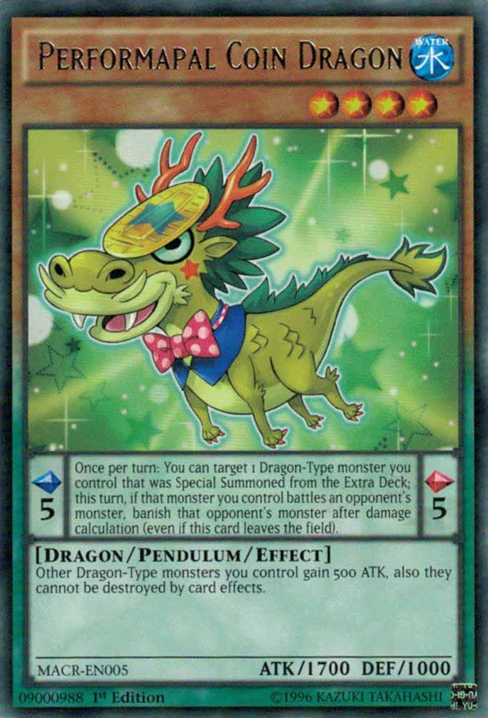 Dragón de monedas performapal [MACR-EN005] Raro 