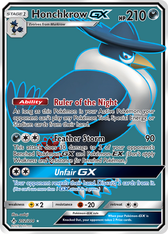 Honchkrow GX (202/214) [Sol y Luna: Vínculos inquebrantables] 