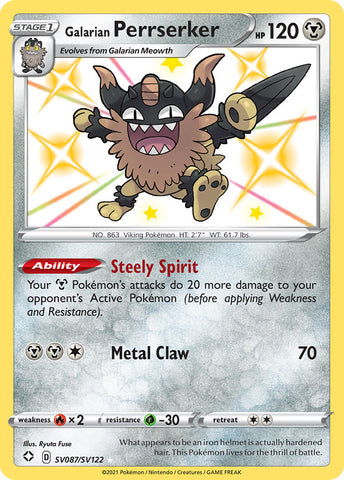 Perrserker de Galar (SV087/SV122) [Espada y escudo: Destinos brillantes] 
