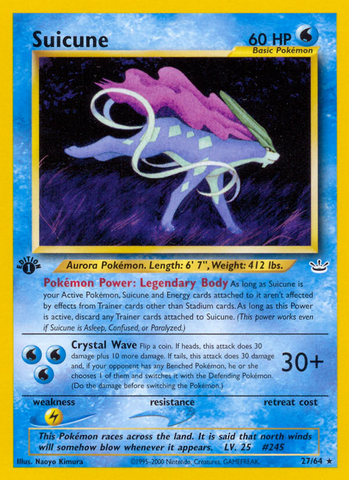 Suicune (27/64) [Neo Revelación 1.ª edición] 