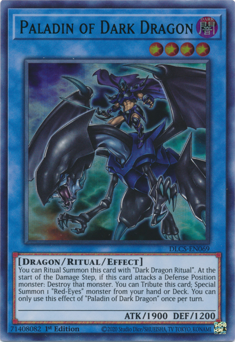 Paladín del Dragón Oscuro (Verde) [DLCS-EN069] Ultra raro 