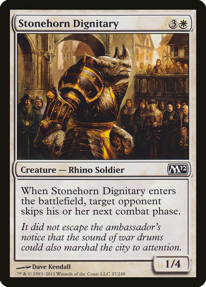 Dignatario Stonehorn [Magic 2012] 