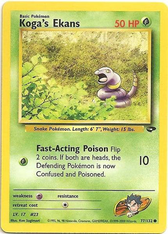 Ekans de Koga (77/132) [Gym Challenge Unlimited] 