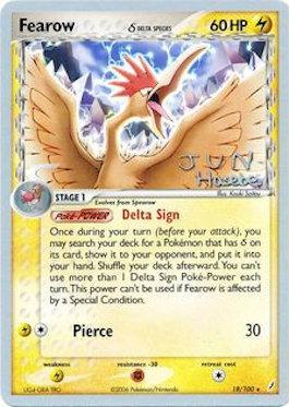 Fearow (18/100) (Especie Delta) (Flyvees - Jun Hasebe) [Campeonato Mundial 2007] 