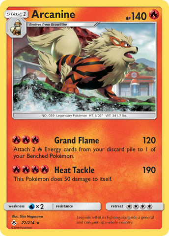 Arcanine (22/214) [Sol y Luna: Vínculos Inquebrantables] 
