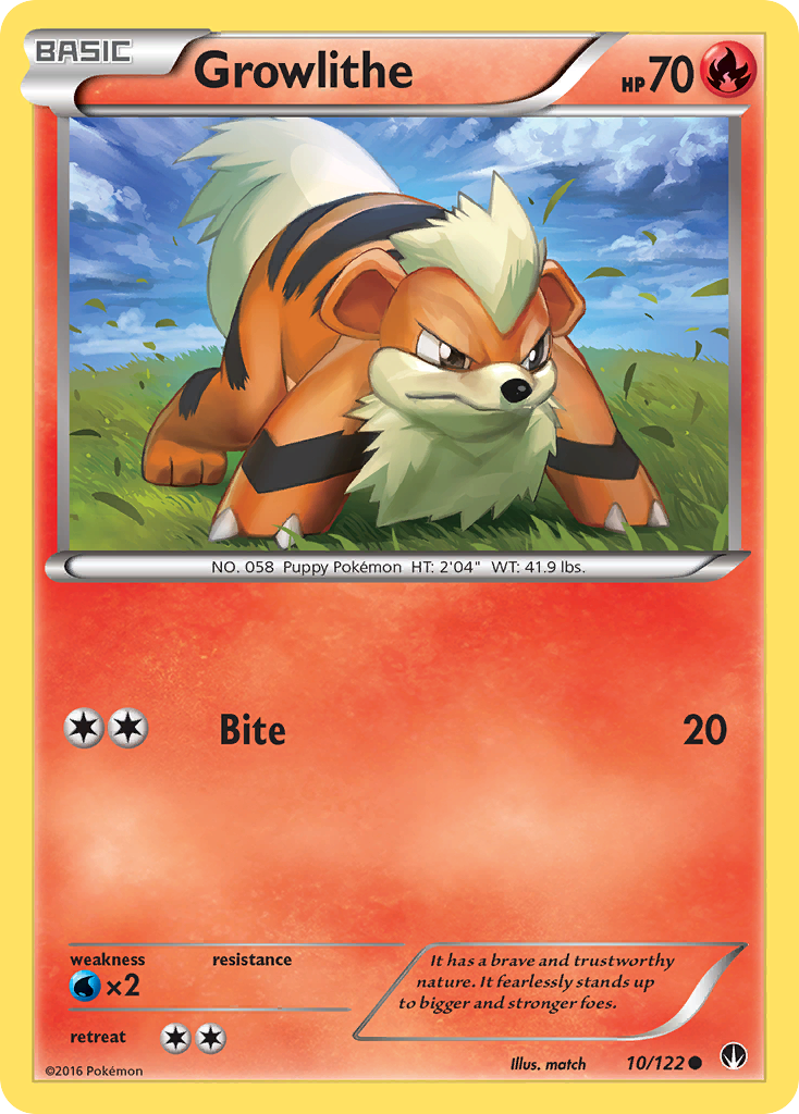 Growlithe (10/122) [XY: Punto de ruptura] 