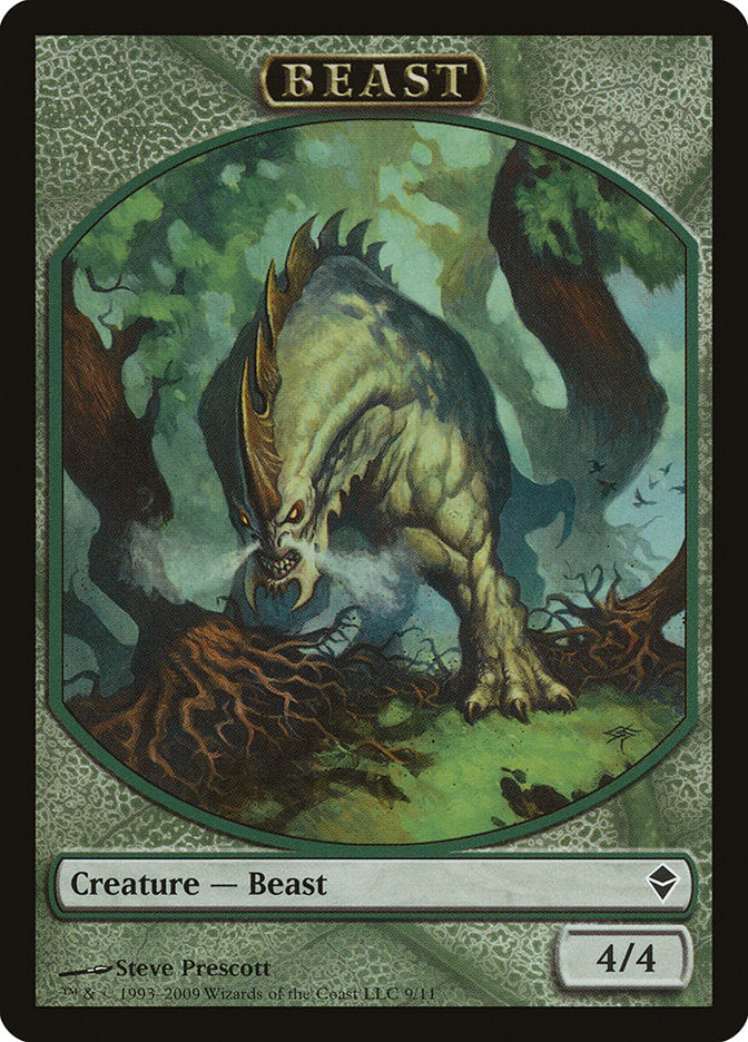 Ficha de Bestia [Fichas Zendikar] 