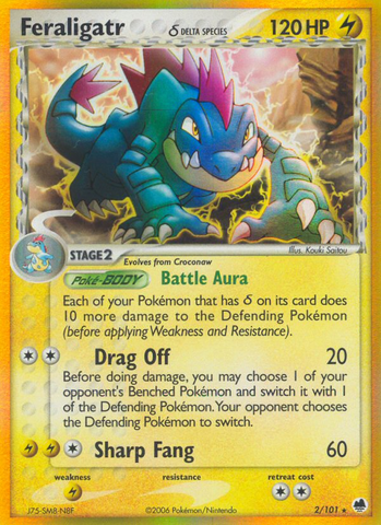 Feraligatr (2/101) (Especie Delta) [EX: Dragon Frontiers] 