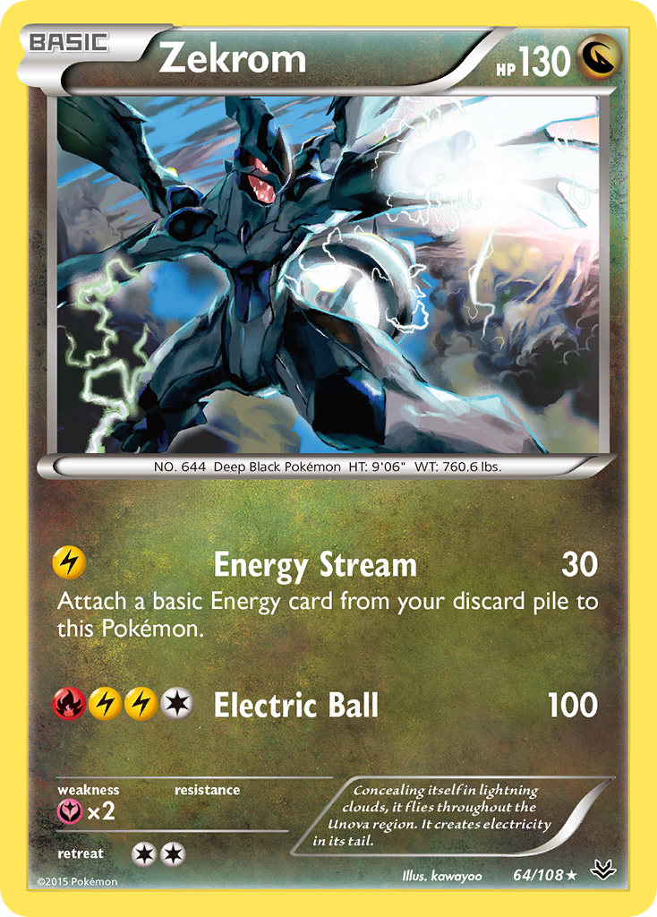 Zekrom (64/108) [XY: Cielos rugientes] 