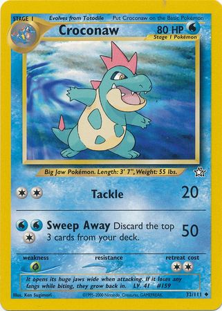 Croconaw (32/111) [Neo Génesis Ilimitado] 