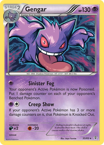 Gengar (35/83) (Cosmos Holo) [XY: Generaciones] 