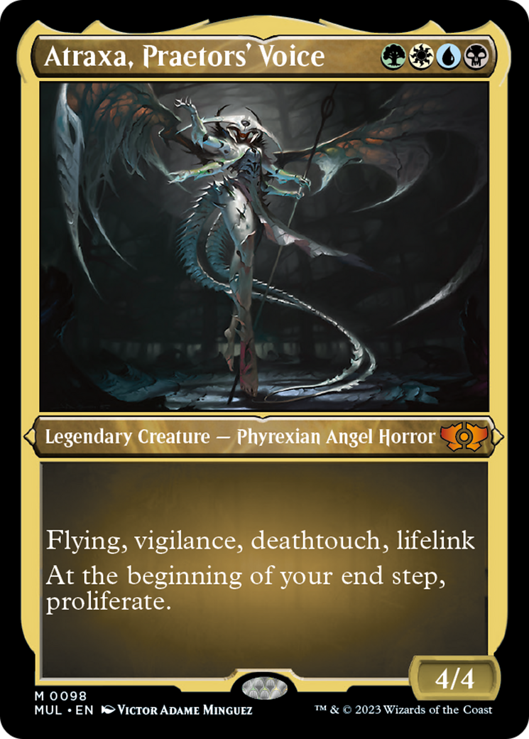 Atraxa, voz de los pretores (grabada en aluminio) [Leyendas del multiverso] 