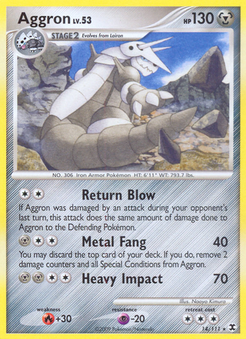 Aggron (14/111) [Platino: Rivales en ascenso] 