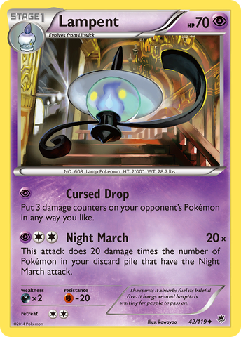 Lampent (42/119) [XY: Fuerzas fantasma] 