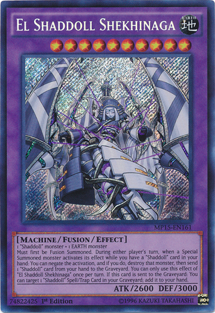 El Shaddoll Shekhinaga [MP15-EN161] Secreto Raro 