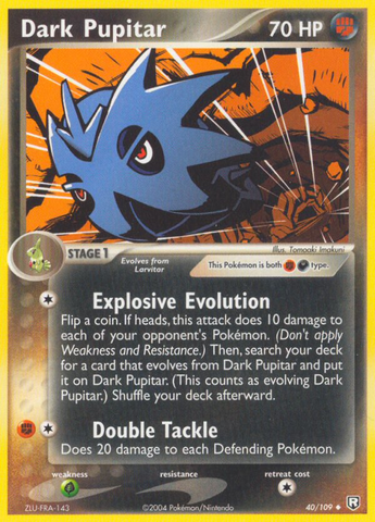 Pupitar oscuro (40/109) [EX: El regreso del Team Rocket] 