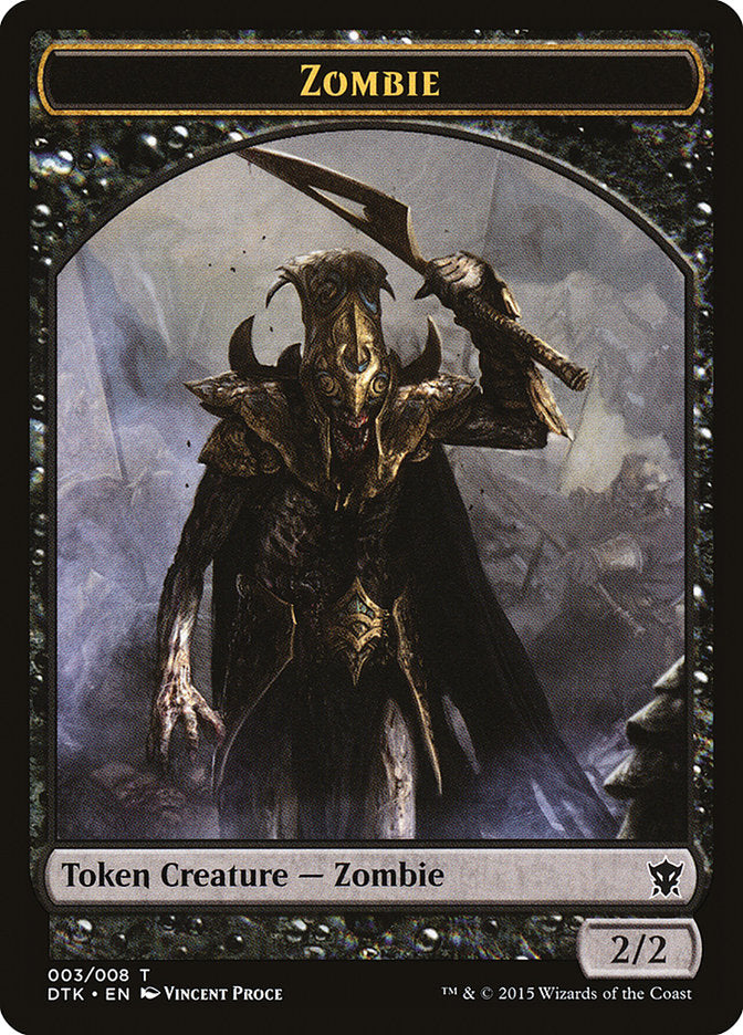 Ficha Zombi [Fichas Dragones de Tarkir] 