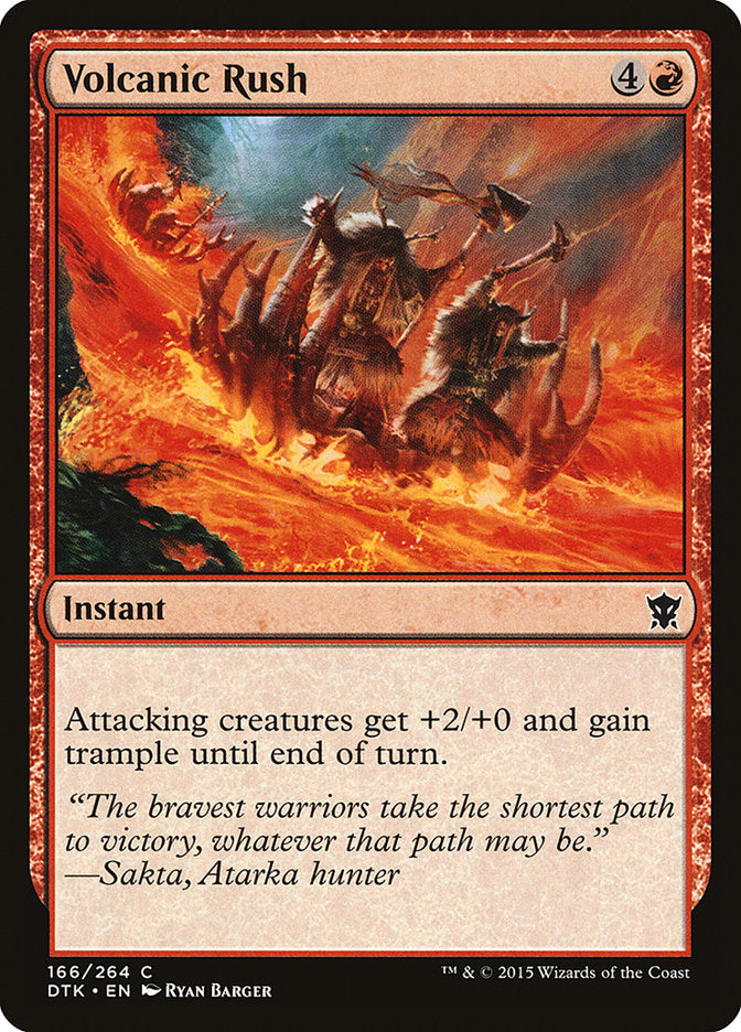 Volcanic Rush [Dragones de Tarkir] 