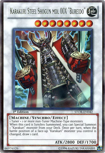 Karakuri Steel Shogun mdl 00X "Bureido" [STOR-EN042] Ultra raro 