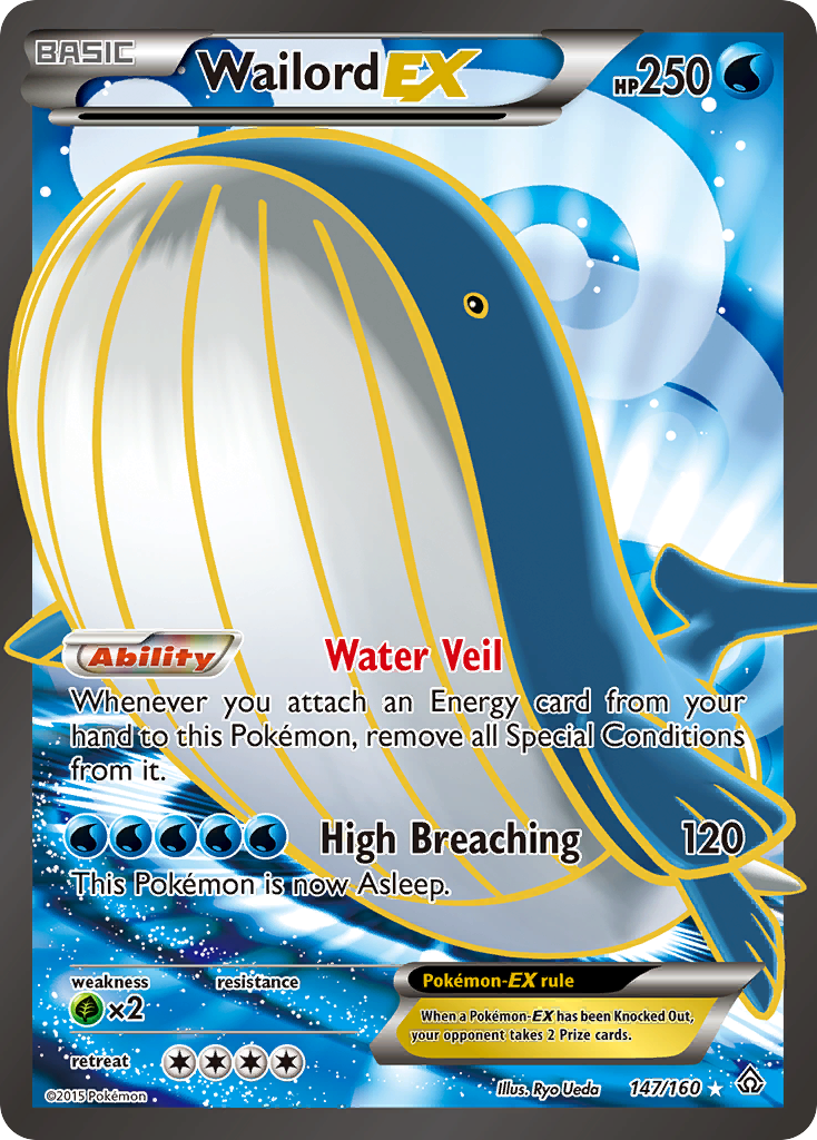 Wailord EX (147/160) [XY: Choque primigenio] 