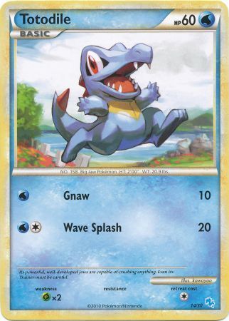 Totodile (14/30) [HeartGold y SoulSilver: Kit de entrenador - Gyarados]