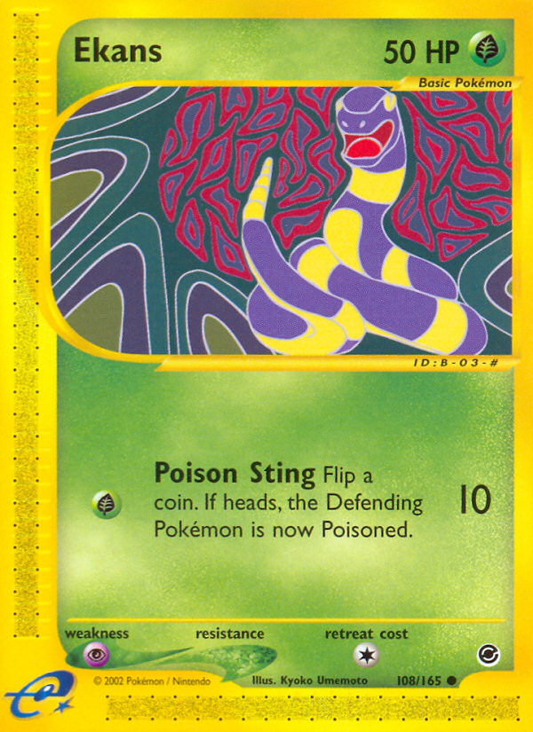 Ekans (108/165) [Expedición: Conjunto básico] 