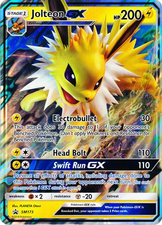 Jolteon GX (SM173) (Tarjeta Jumbo) [Sol y Luna: Promociones Black Star] 
