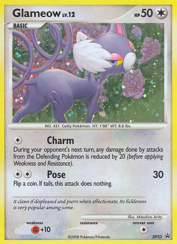 Glameow (DP23) [Diamante y Perla: Promociones de Black Star] 