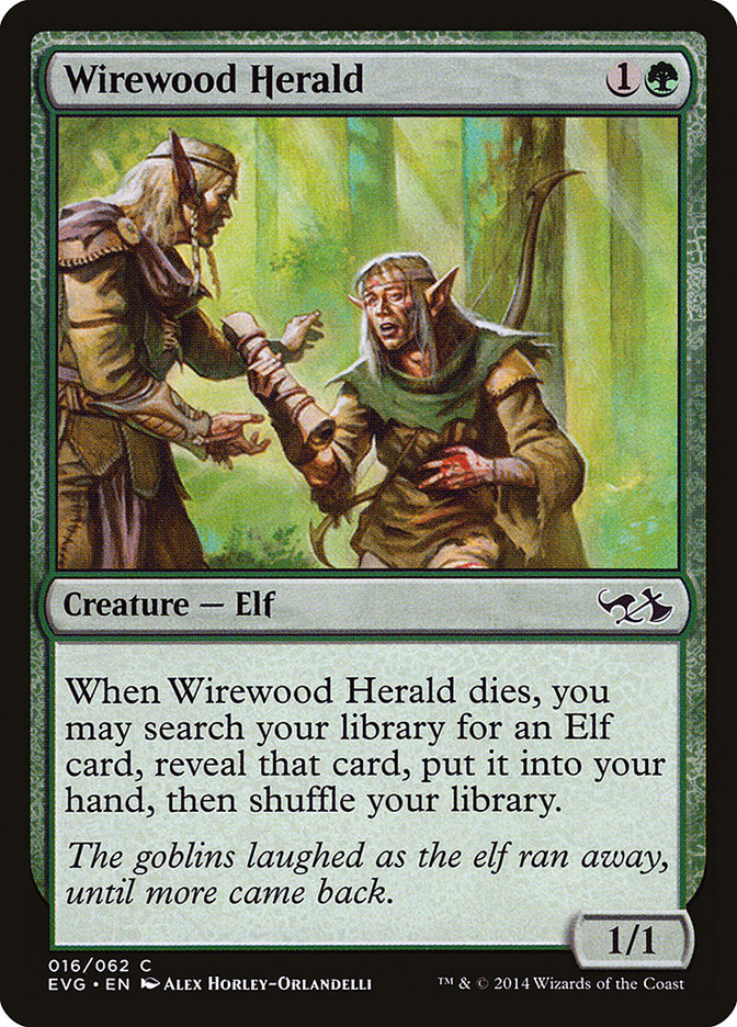 Wirewood Herald (Elfos contra Goblins) [Antología de Duel Decks] 