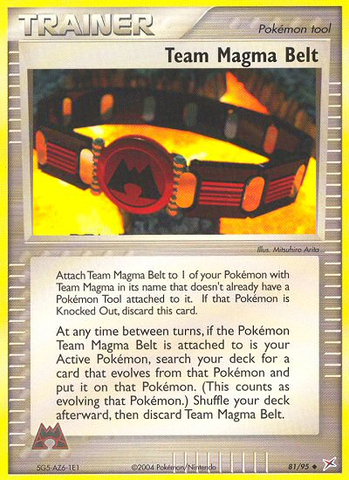 Cinturón del Equipo Magma (81/95) [EX: Equipo Magma vs Equipo Aqua] 
