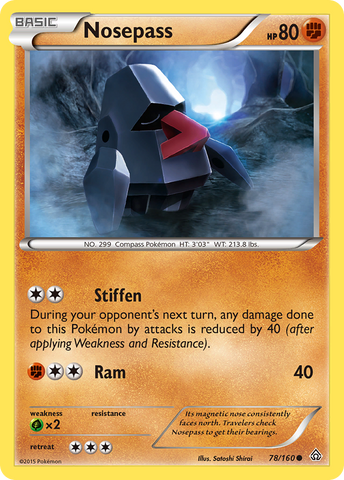 Nosepass (78/160) [XY: Choque primigenio] 