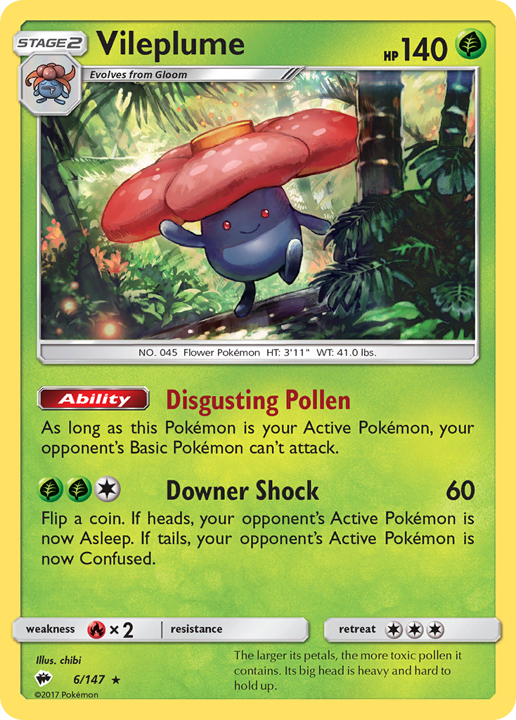 Vileplume (6/147) [Sol y Luna: Sombras ardientes] 