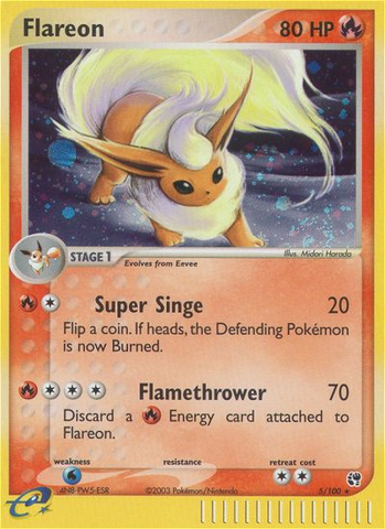 Flareon (5/100) [EX: Tormenta de arena] 