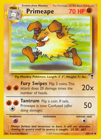 Primeape (59/110) [Colección legendaria] 