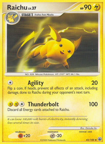 Raichu (45/100) [Diamante y Perla: Amanecer majestuoso] 