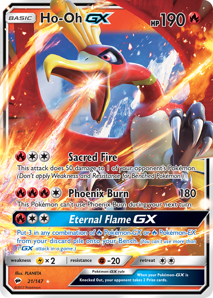 Ho-Oh GX (21/147) [Sol y Luna: Sombras ardientes] 