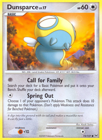 Dunsparce (73/127) [Platino: Conjunto básico] 