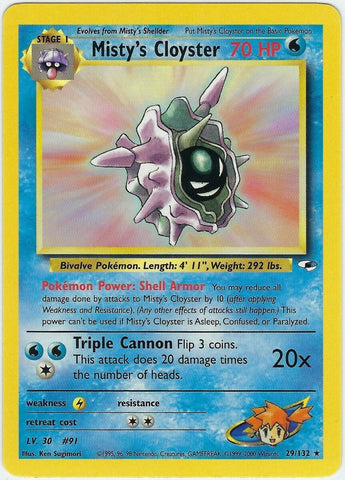 Cloyster de Misty (29/132) [Gym Heroes Unlimited] 