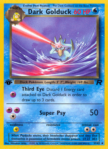 Dark Golduck (37/82) [Equipo Rocket 1.ª edición] 