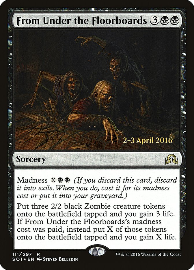 Desde debajo del piso [Sombras sobre las promociones de presentación de Innistrad] 