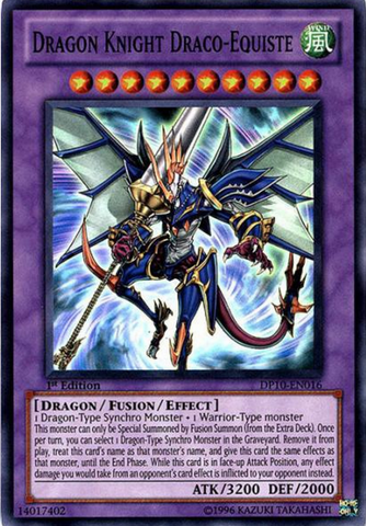 Caballero Dragón Draco-Equiste [DP10-EN016] Súper Raro 