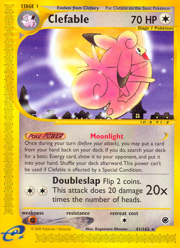 Clefable (41/165) [Expedición: Conjunto básico] 